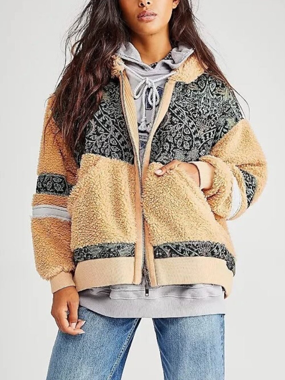Free People We the Free Women's Petra Cardi Hooded Jacket Size XS